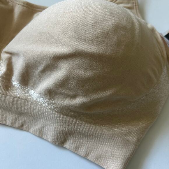 Truekind Daily Comfort Wirefree Shaper Shaping Bra Beige 3XL XXXL New - Picture 3 of 11